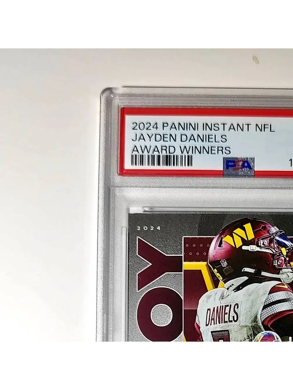 Jayden Daniels 2024 Panini NFL AP Offensive Rookie of the Year Commanders PSA 10